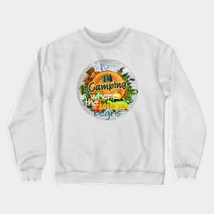 “Camping quote inspirations Crewneck Sweatshirt